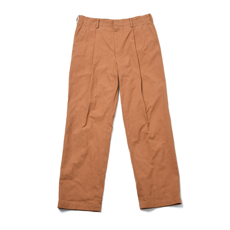 DUCK CLOTH TROUSERS BROWN