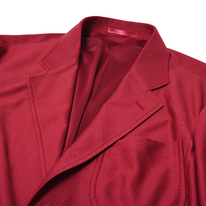 MESH TAILORED JACKET RED
