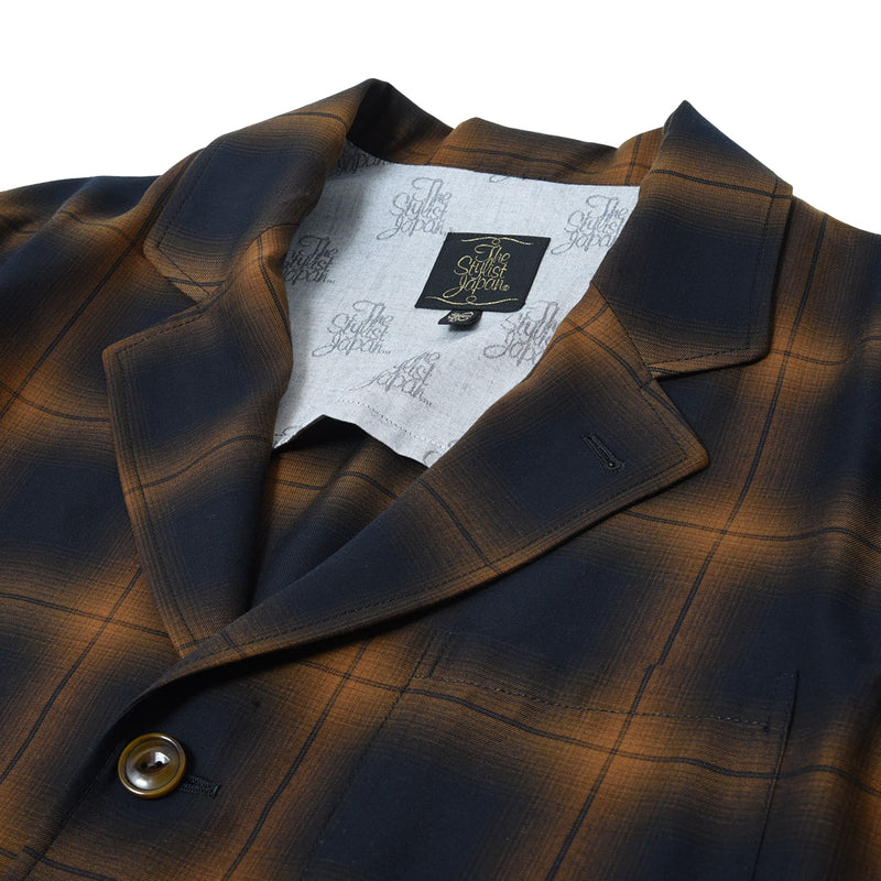 OMBRE CHECK SHIRT JACKET BROWN – The StylistJapan | ザスタイリスト ...